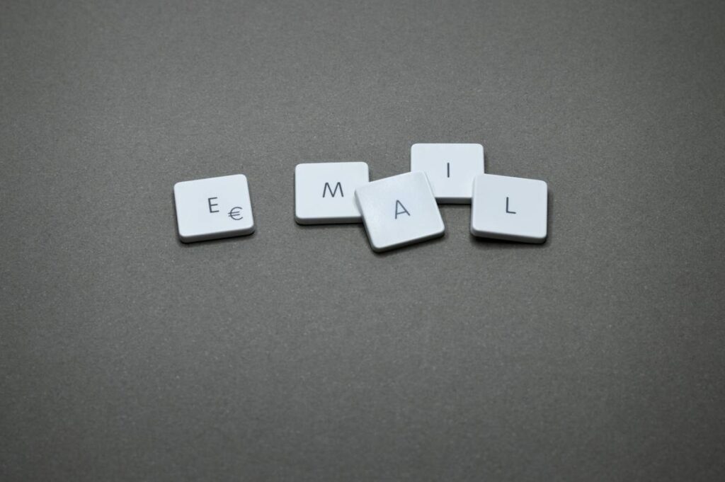 email keyboard keys